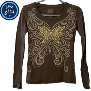 019 Life is Good Butterfly Top